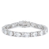 Oversized Oval Cubic Zirconia Tennis Bracelet