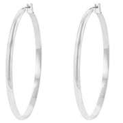 Classic Hoop (Rhodium Plated)