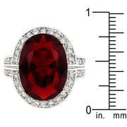 Ruby Red Cocktail Ring